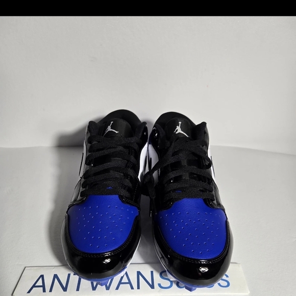 Nike Air Jordan 1 Low TD Football Cleats Royal/Black Men\'s Size 9 FJ6245-401 main image 5